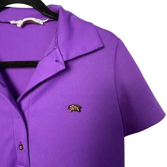 Vintage Russ Purple Polo Shirt Dress M Collared Preppy 80s Retro Tennis Casual - Picture 5 of 15